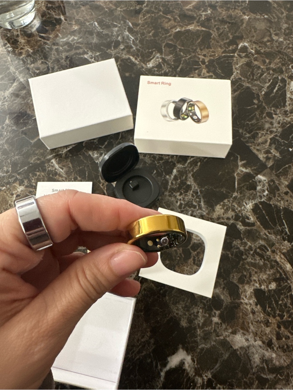 Gold Men’s Smart Ring — Polished Gold Wearable unisex